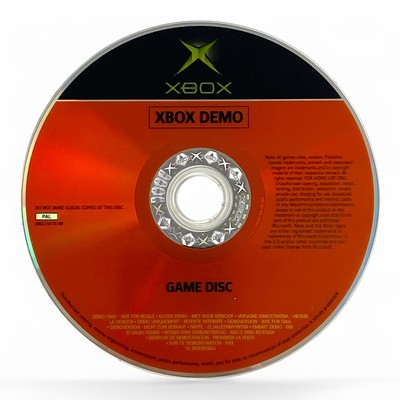 Microsoft Xbox - Xbox Demo Game Disc #orange nur CD
