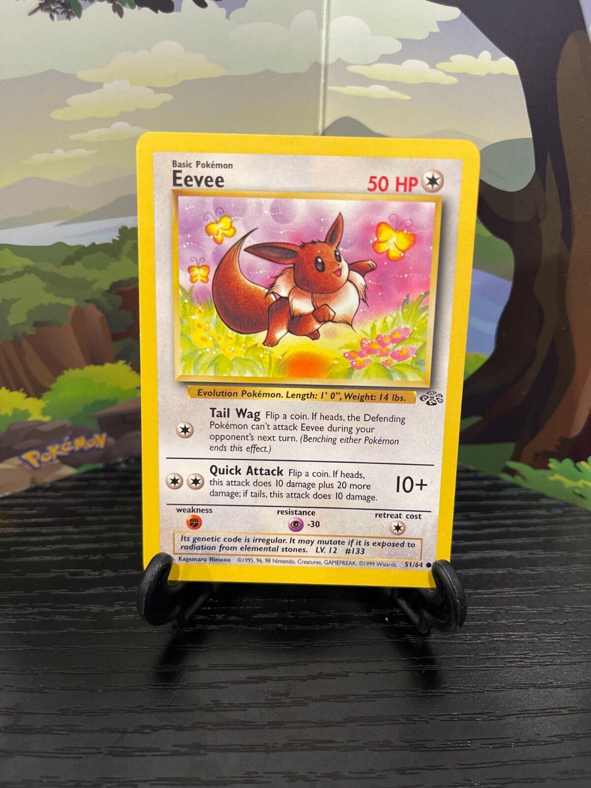 Pokemon Card - Jungle 51/64 - EEVEE (common):  - Toys, Plush,  Trading Cards, Action Figures & Games online retail store shop sale