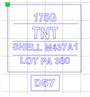 STENCIL ONLY - 175mm D57 M437A1 TNT Howitzer Shell | eBay