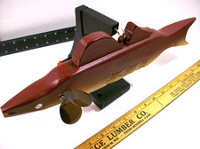 16" Spearing Decoy Walleye Theme & Display Stand-Handcrafted in WI., U.S.A.- WRS