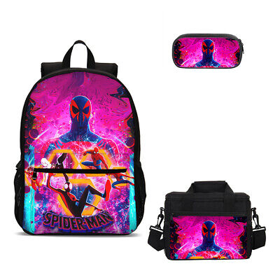 Spider-Man Across the Spider-Verse 3 Pieces Combo 15 inches Backpack –  ILYBAG