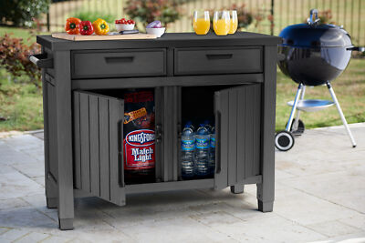 Keter Service-Tisch ''Unity XL Entertainment'' Grilltisch Beistelltisch BBQ-Tisch