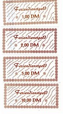 Hotelgeld Gernrode Harz Stubenberg Stempel 3z, kompletter Satz 1 2 5 10 DM Wende
