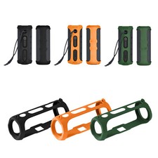 Silicone Cover Carry Case W/Metal Hook for JBL FLIP ESSENTIAL 2 Bluetooth Audio