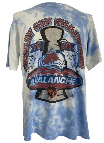 Sweat Vintage Colorado Avalanche - Coupe Stanley 1996 - Taille XL Homme - Années 90 LNH