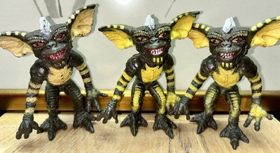 3 Vintage  GREMLINS  MOVIE STRIPE   1984 LJN 4'' Rubber Action Figures