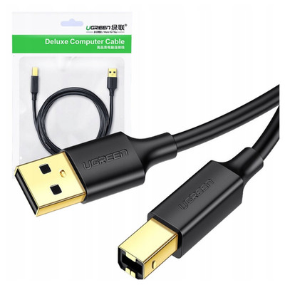 UGREEN USB 2.0 A-B-KABEL FÜR DRUCKER 1,5 M ZUM COMPUTER MIT VERGOLDETEM STECKER