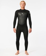 Rip Curl Omega 4/3 Back Zip Wetsuit - Men's - Large / Black