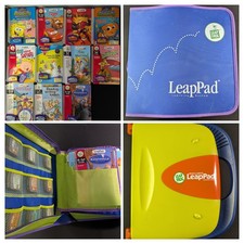 LeapFrog LeapPad - Read  Write - 11 Cartridges 11 Books w/ Binder Case  Extras