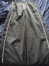 VTG Y2K Nike Sweatpants Black Striped Baggy W...