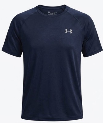 Under Armour The Tech Shirt Men L Navy Crew Neck Workout Activewear