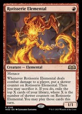 Rotisserie Elemental Near Mint Wilds Of Eldraine Mtg Magic Ultimatemtg Red Car