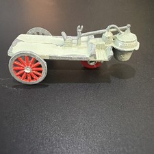 Vintage Japan Die Cast Steam Tractor Engine Toy Red Spoke Wheels Miniature SB 