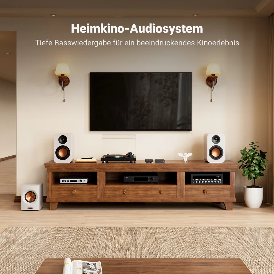 Fosi Audio TP-02 Subwoofer-Verstärker Mini Digital Sub Bass Integrated Amp 220W - Bild 2 von 4