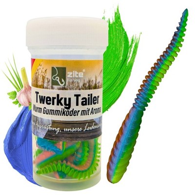Zite Fishing Twerky Tailer Mystica Knoblauch 7 cm 8 Stück