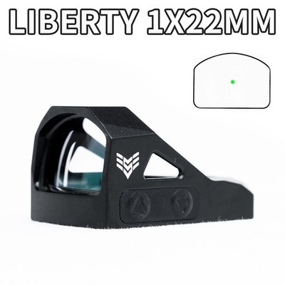 Swampfox Liberty 1x22mm Green 3MOA Dot Micro Reflex Sight  For RMR Footprint