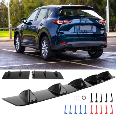 For Mazda CX-5 CX-3 Gloss Rear Diffuser Bumper Valance Lip Spoiler Splitter