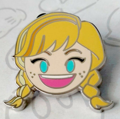 Anna Smiling Emoji Blitz Frozen Booster 2017 Disney Pin 123199
