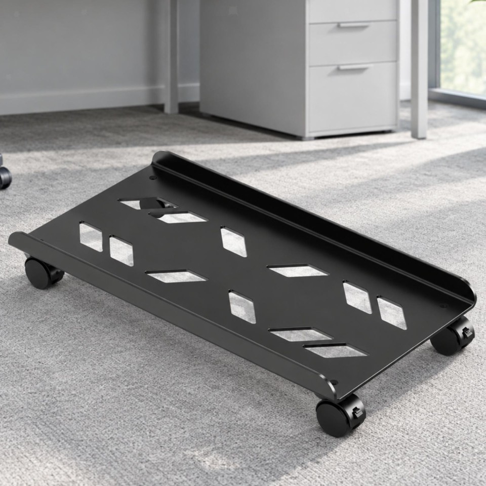 Computer Structure Stand with Caster Wheels Anti Ventilated System Unit ...