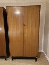 Early G-Plan 2 door teak wardrobe late 50s very nice 91cm x 55cm x 171cm
