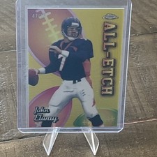 2024 Topps Chrome - All-Etch John Elway #CAE-JE Yellow Refractor /75