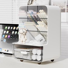 Desktop Storage with Drawer for Makeup Brushes Desk Organizers for Pen Pencil