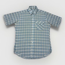Vintage Levi  s 1980 USA Olympic Plaid Shirt Short Sleeve M