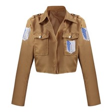 Attack on Titan Survey Corps Uniform Jacket Cosplay Costume Halloween Outfit