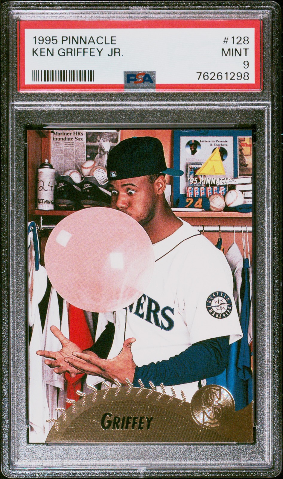 1995 PINNACLE #128 KEN GRIFFEY JR. PSA 9