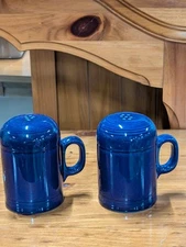 Fiestaware Twilight Rangetop Salt and Pepper Shakers Fiesta Blue Range Top