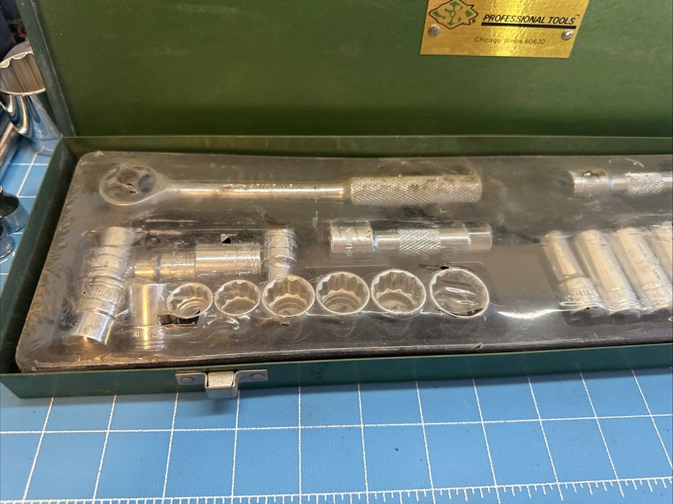 SK Professional Hand Tools 24 Piece Metric Set 3/8 Drive Socket Set 1853 - Image 2 of 4
