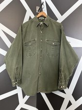 Vintage 90  s Eddie Bauer Elkhorn Canvas Button Down Shirt Men  s Sz-L Outdoors