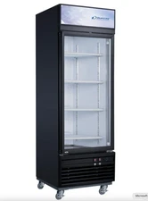 NEW 1 Glass Door 27" Freezer Merchandiser Display On Wheels Dukers DSM-15F #3939