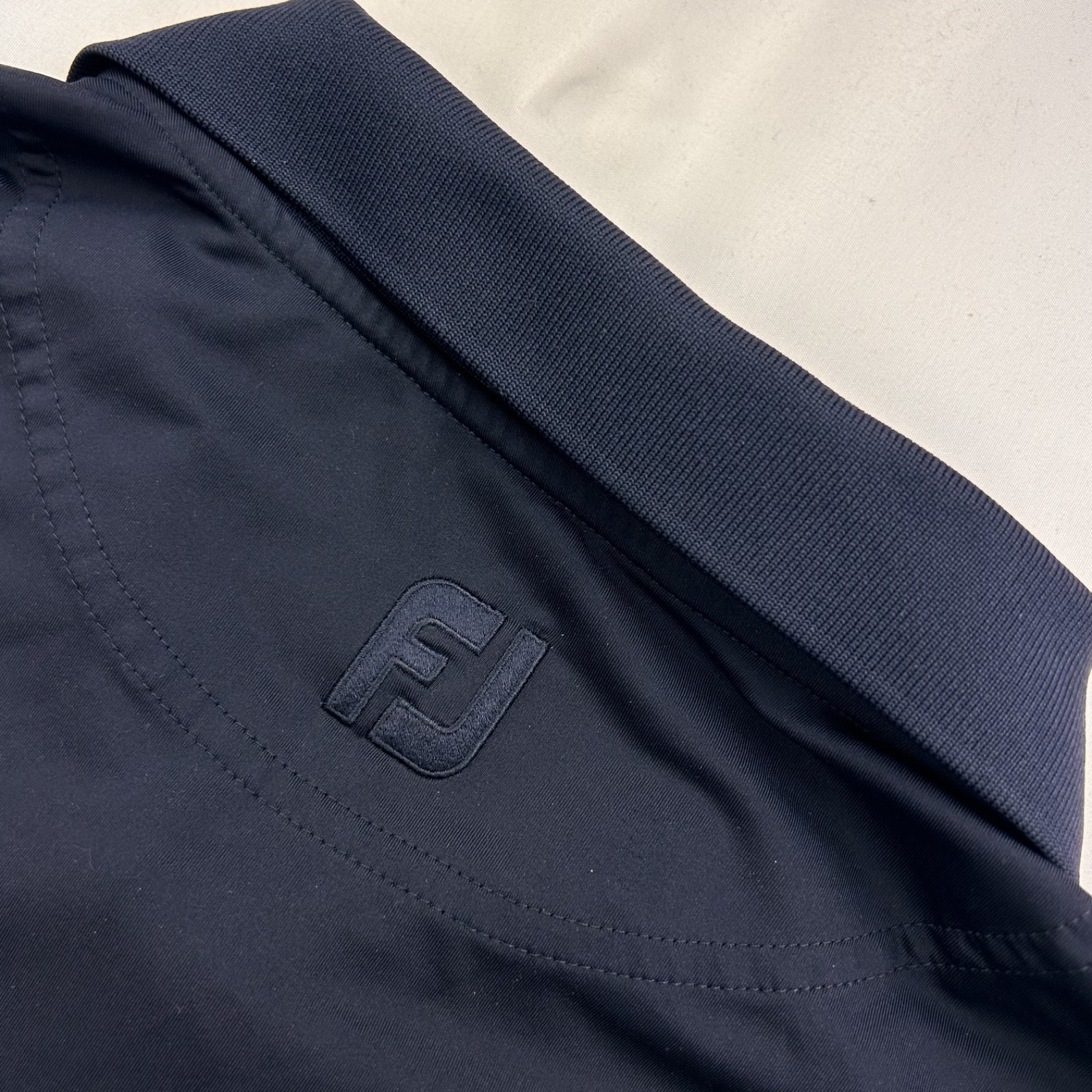 FootJoy Men Solid Navy Polyester Short Sleeve Gol… - image 3