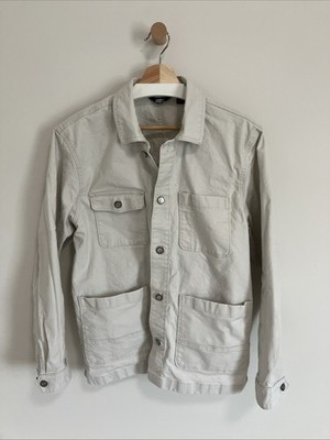 Land s End Light Stone Canvas Chore Jacket M 38-40