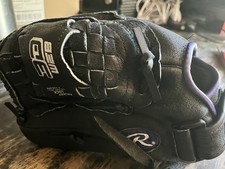 Rawlings Highlight Series 12.5" Baseball Glove Right Hand Black HFP125BP Leather