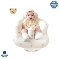 Inflatable Baby Seat with Built-in Pump, Travel Safety Support for 3