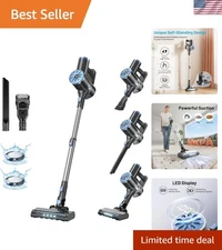 Cordless Vacuum Cleaner Stick Vacuum Portable Light Powerful Suction Self-Sta...