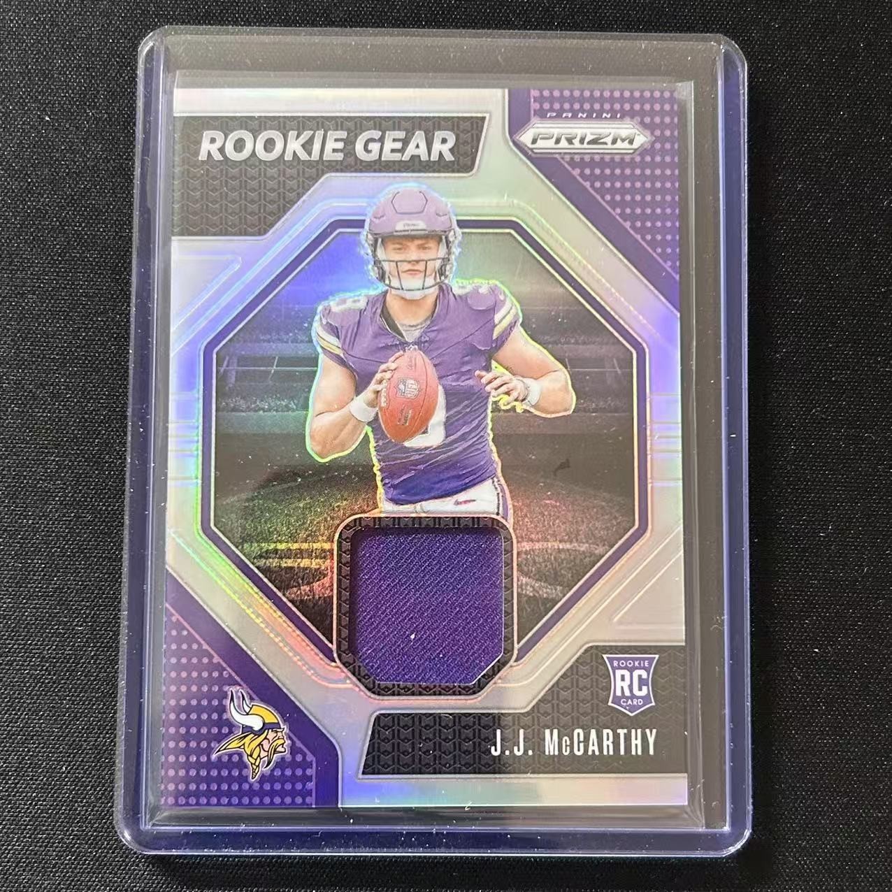 🔌IU 2024 PANINI PRIZM FOOTBALL ROOKIE GEAR JERSEY SILVER PRIZM RC J.J. MCCARTHY
