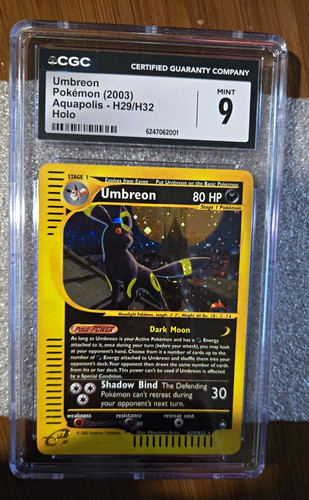 Umbreon graded CGC 9 for sale on eBay