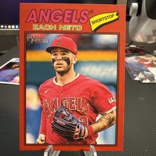Zach Neto 2026 Topps Heritage #188 - Red Border