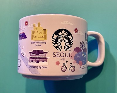STARBUCKS  Korean Regional Series 14oz Mug SEOUL Korea Cup NIB w/SKU