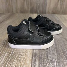 Nike 3 Toddler US Size 5C Black White Capri 579949 014 Strap Up Sneaker Shoes