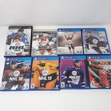 Sony PS4 & PS2 Video Game Sports Bundle NBA 2K18 NHL 13 16 17 18 19 20 2004