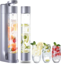 Sparkling Water Machine, Seltzer & Carbonator for Drinks, Soda Steaming Dispense