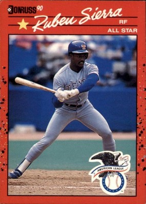 1990 Donruss #673b Ruben Sierra ERR