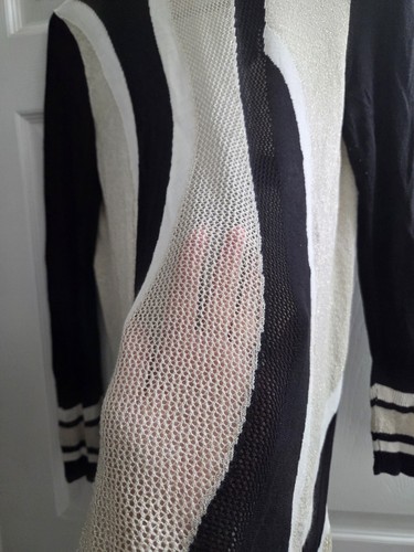 INC International Concepts Open Front Cascade Cardigan Sweater Colorblock Mod M - Picture 9 of 11