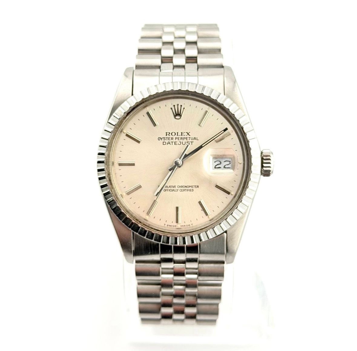 Rolex Datejust Silver Dial Chronometer Stainless … - image 1