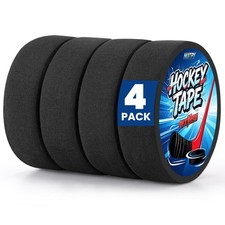 Black Hockey Tape Rolls Strong Adhesive Cloth Tape 1in Inch Hockey Grip Tape