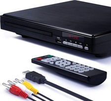 📀 Compact Region-Free DVD Player for TV • 1080p Upscaling • HDMI & AV • USB 2.0
